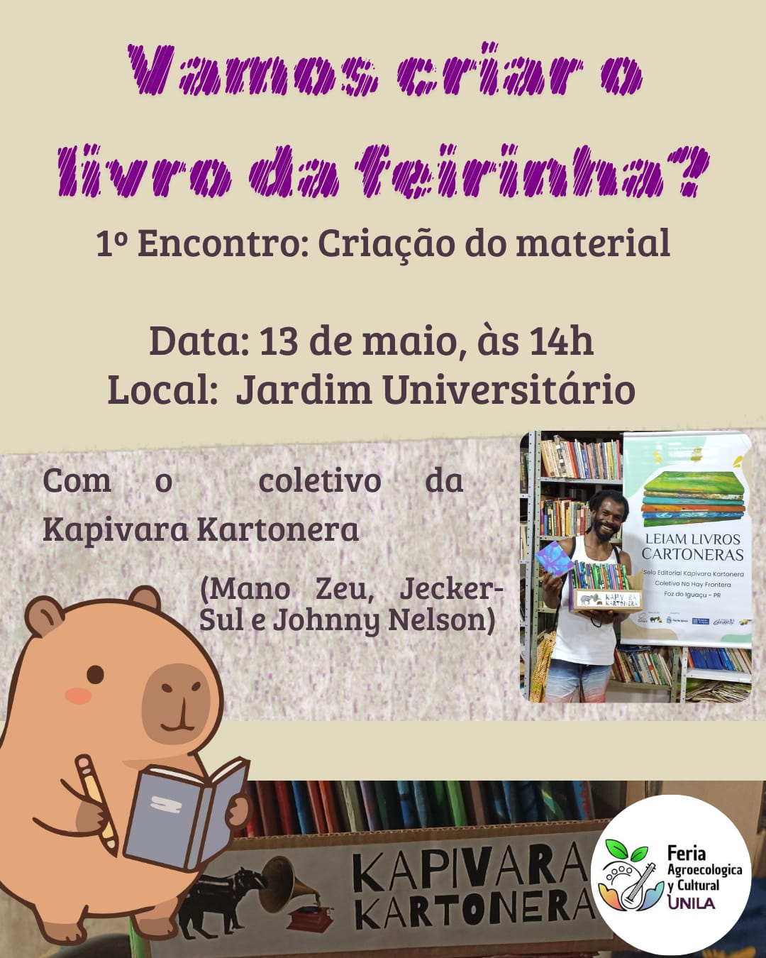 1º encontro: Criação do material