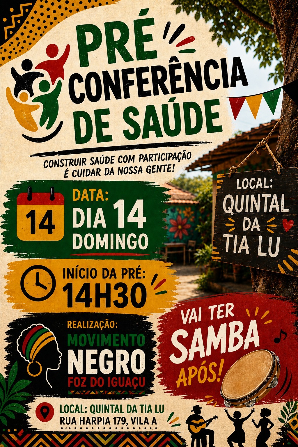 Pré-Conferência de Saúde da População Negra acontecerá neste domingo em Foz do Iguaçu